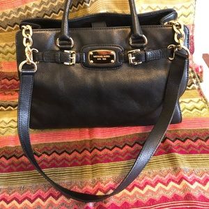 Black Michael Kors Hamilton Purse